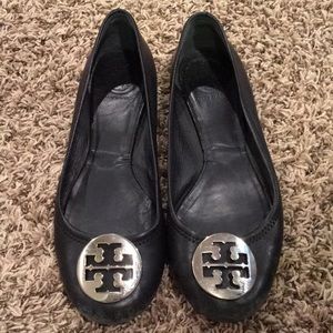 Black Tory Burch Reva Ballet flats. Size 8. GUC.
